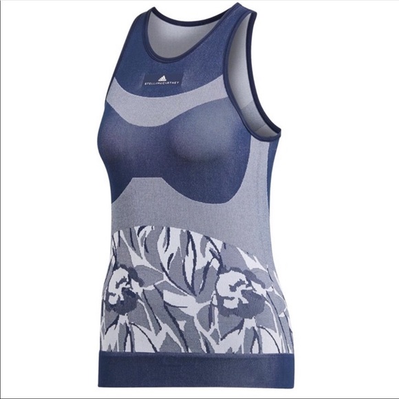 NWT Adidas by Stella McCartney Seamless court Blue XS - Picture 6 of 13
